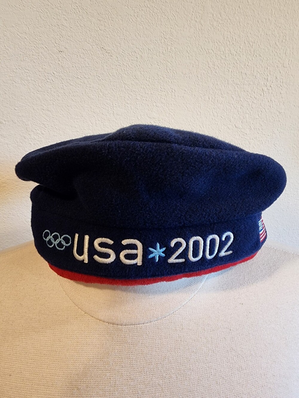 Vintage Roots 2002 USA Olympic Beanie Fleece Official Olympic Team Unisex OSFM